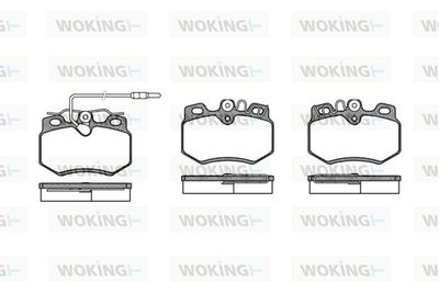 P070312 WOKING Комплект тормозных колодок, дисковый тормоз