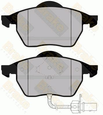 PA1165 Brake ENGINEERING Комплект тормозных колодок, дисковый тормоз