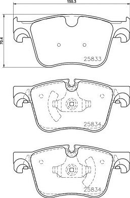 P61127X BREMBO Комплект тормозных колодок, дисковый тормоз