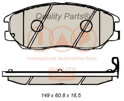 70418040 IAP QUALITY PARTS Комплект тормозных колодок, дисковый тормоз