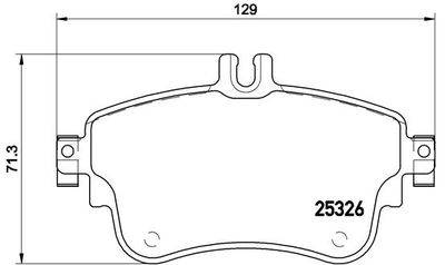 P50094X BREMBO Комплект тормозных колодок, дисковый тормоз