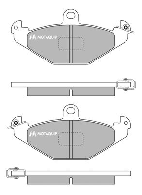 LVXL729 MOTAQUIP Комплект тормозных колодок, дисковый тормоз