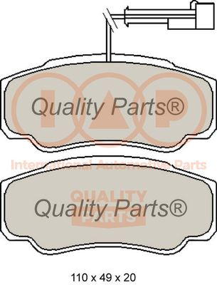 70413173 IAP QUALITY PARTS Комплект тормозных колодок, дисковый тормоз