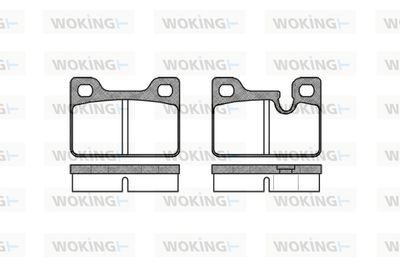 P013300 WOKING Комплект тормозных колодок, дисковый тормоз