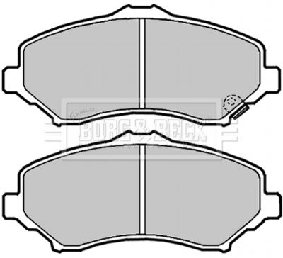 BBP2089 BORG & BECK Комплект тормозных колодок, дисковый тормоз