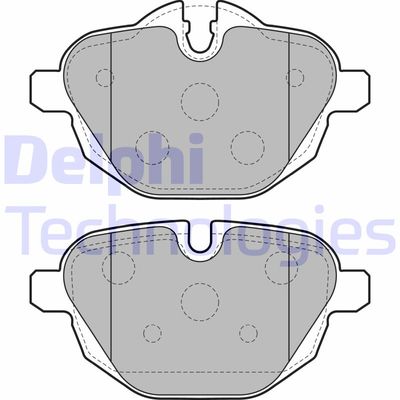 LP2162 DELPHI Комплект тормозных колодок, дисковый тормоз