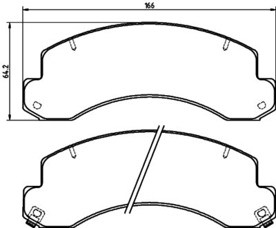 8DB355032421 HELLA Комплект тормозных колодок, дисковый тормоз