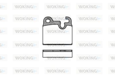 P116300 WOKING Комплект тормозных колодок, дисковый тормоз