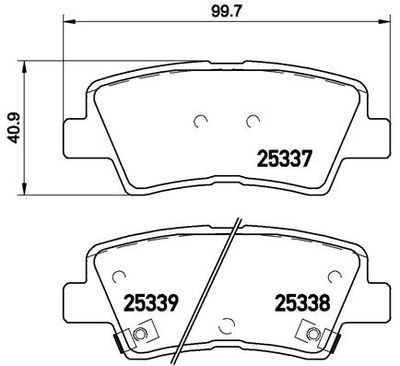 P30067X BREMBO Комплект тормозных колодок, дисковый тормоз