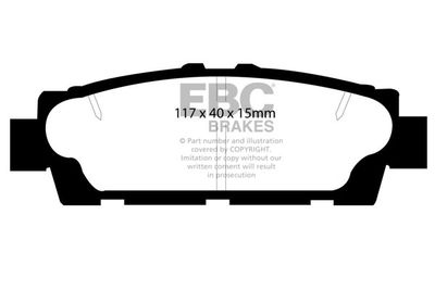 DP875 EBC Brakes Комплект тормозных колодок, дисковый тормоз