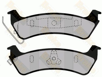 PA1441 Brake ENGINEERING Комплект тормозных колодок, дисковый тормоз