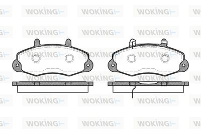 P291302 WOKING Комплект тормозных колодок, дисковый тормоз