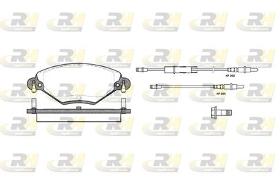 282804 ROADHOUSE Комплект тормозных колодок, дисковый тормоз