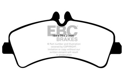 DP1929 EBC Brakes Комплект тормозных колодок, дисковый тормоз