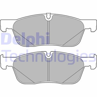 LP3166 DELPHI Комплект тормозных колодок, дисковый тормоз