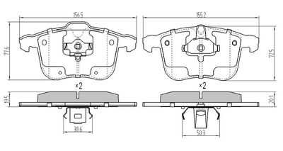 FBP1410 FREMAX Комплект тормозных колодок, дисковый тормоз