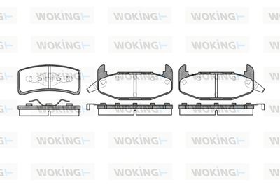 P432302 WOKING Комплект тормозных колодок, дисковый тормоз