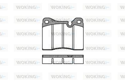 P111330 WOKING Комплект тормозных колодок, дисковый тормоз