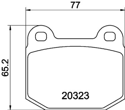 MDB1099 MINTEX Комплект тормозных колодок, дисковый тормоз