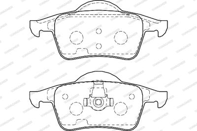 WBP23075A WAGNER Комплект тормозных колодок, дисковый тормоз