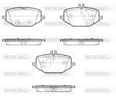 P1955300 WOKING Комплект тормозных колодок, дисковый тормоз