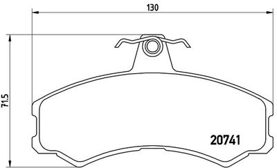 PA6024 BREMBO Комплект тормозных колодок, дисковый тормоз