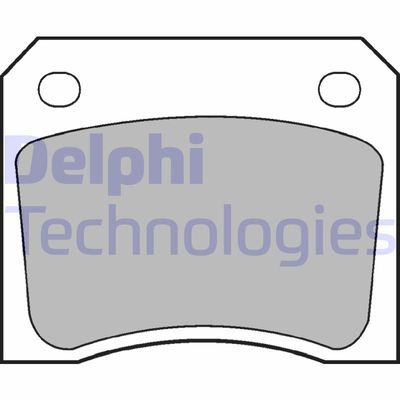 LP133 DELPHI Комплект тормозных колодок, дисковый тормоз