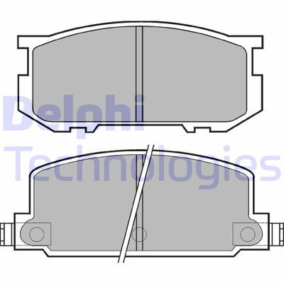 LP220 DELPHI Комплект тормозных колодок, дисковый тормоз