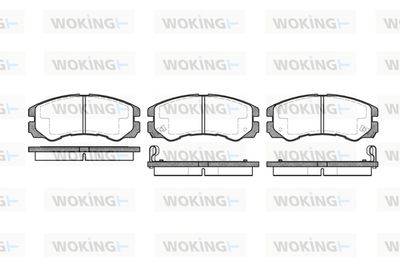 P525302 WOKING Комплект тормозных колодок, дисковый тормоз