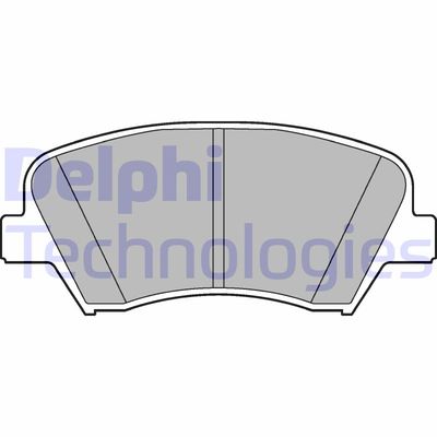 LP2293 DELPHI Комплект тормозных колодок, дисковый тормоз