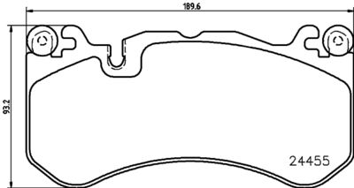 8DB355040091 HELLA PAGID Комплект тормозных колодок, дисковый тормоз