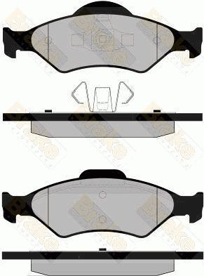 PA1268 Brake ENGINEERING Комплект тормозных колодок, дисковый тормоз