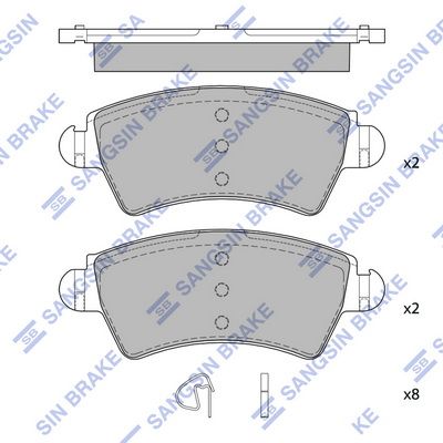 SP4035 Hi-Q Комплект тормозных колодок, дисковый тормоз