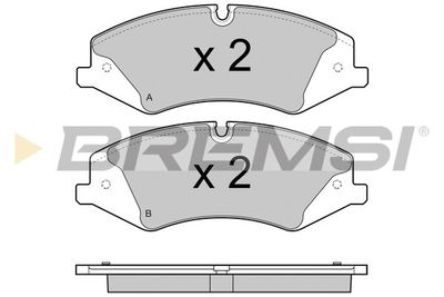 BP3415 BREMSI Комплект тормозных колодок, дисковый тормоз