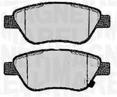 363916060361 MAGNETI MARELLI Комплект тормозных колодок, дисковый тормоз