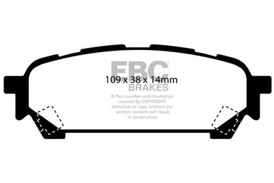 DP21687 EBC Brakes Комплект тормозных колодок, дисковый тормоз