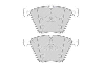 FDB4287 FERODO Комплект тормозных колодок, дисковый тормоз