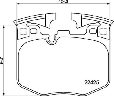 P06099 BREMBO Комплект тормозных колодок, дисковый тормоз