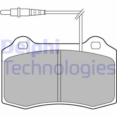 LP1457 DELPHI Комплект тормозных колодок, дисковый тормоз