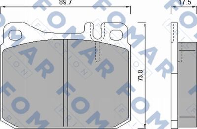 FO467981 FOMAR Friction Комплект тормозных колодок, дисковый тормоз