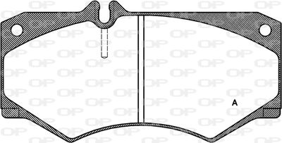 BPA004730 OPEN PARTS Комплект тормозных колодок, дисковый тормоз