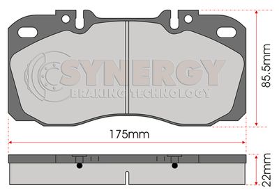 SYN3126 JURATEK Комплект тормозных колодок, дисковый тормоз