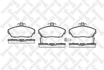 348002BSX STELLOX Комплект тормозных колодок, дисковый тормоз