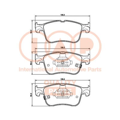 70404044 IAP QUALITY PARTS Комплект тормозных колодок, дисковый тормоз