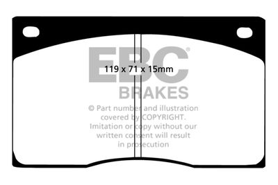 DP9262 EBC Brakes Комплект тормозных колодок, дисковый тормоз