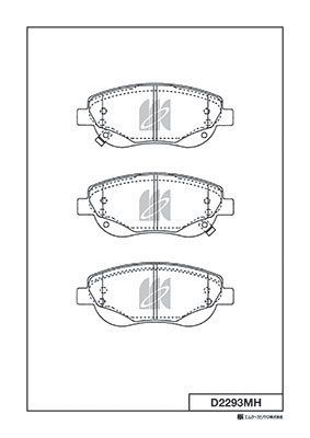 D2293MH MK Kashiyama Комплект тормозных колодок, дисковый тормоз