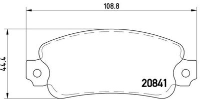 P23014 BREMBO Комплект тормозных колодок, дисковый тормоз