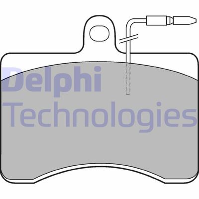 LP210 DELPHI Комплект тормозных колодок, дисковый тормоз