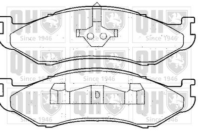 BP891 QUINTON HAZELL Комплект тормозных колодок, дисковый тормоз