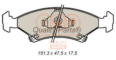 70421010 IAP QUALITY PARTS Комплект тормозных колодок, дисковый тормоз